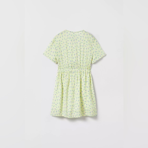 Zara kids Girls Cut Out flowers print knotted Dress - Picture 11 of 11